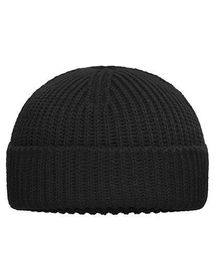 Fisherman Beanie in Black, Größe One Size