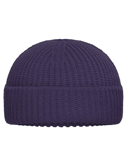 Fisherman Beanie in Deep Purple, Größe One Size