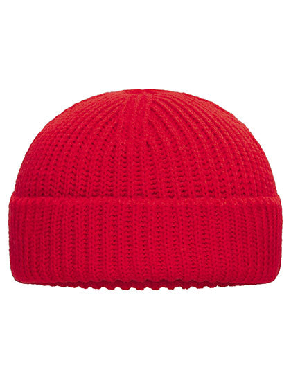 Fisherman Beanie in Red, Größe One Size