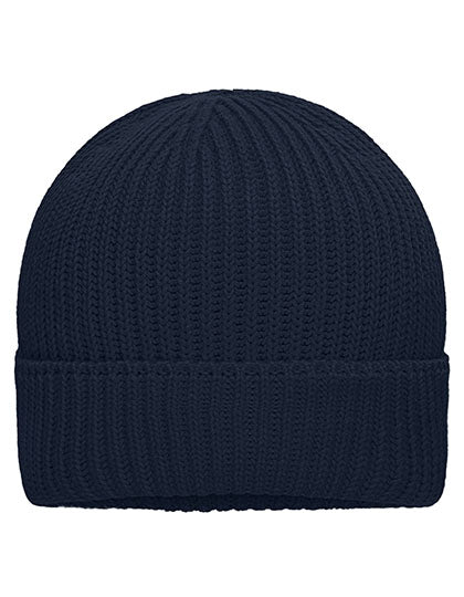 Bio Cotton Winter Beanie in Navy, Größe One Size