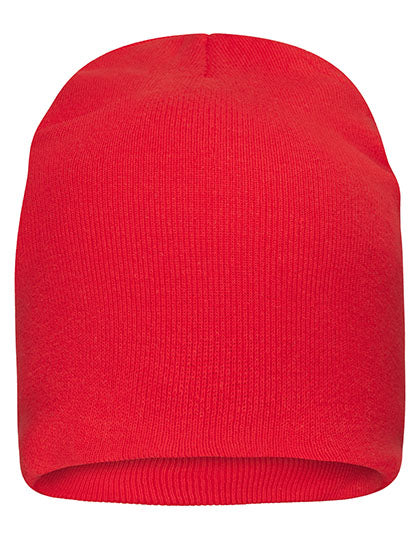 Bio Cotton Casual Beanie in Red, Größe One Size