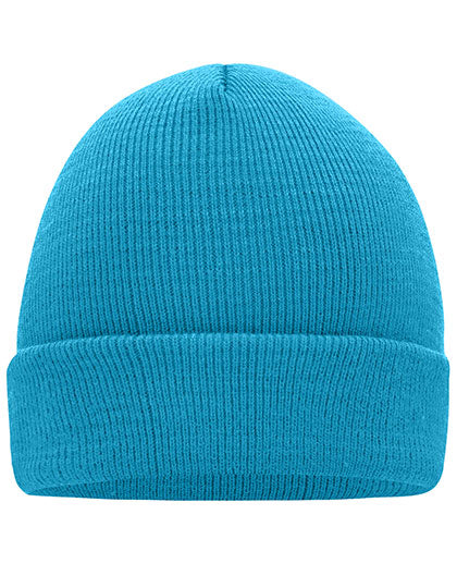 Knitted Cap in Aqua, Größe One Size