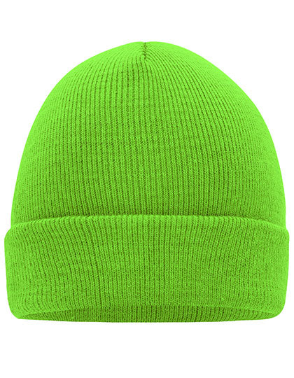 Knitted Cap in Bright Green, Größe One Size