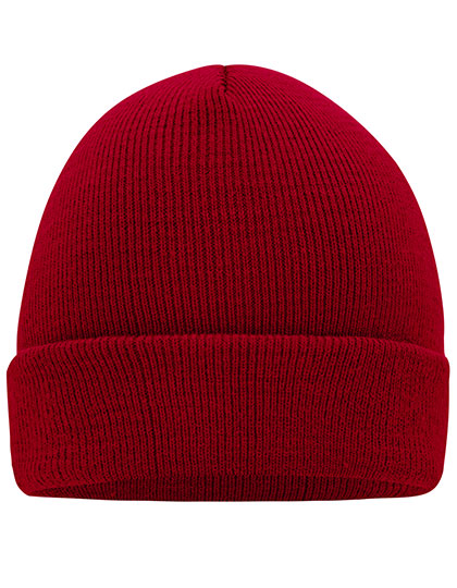 Knitted Cap in Burgundy, Größe One Size