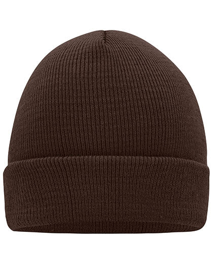 Knitted Cap in Chocolate, Größe One Size