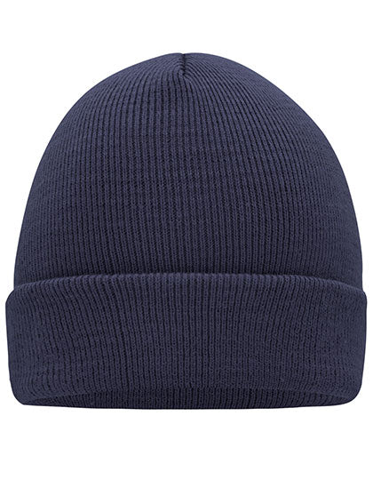 Knitted Cap in Dark Navy, Größe One Size