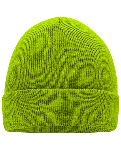 Knitted Cap in Lime Green, Größe One Size