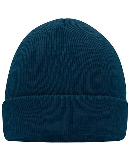 Knitted Cap in Petrol, Größe One Size