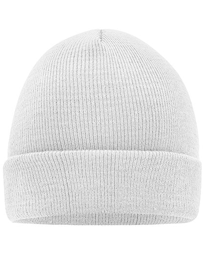 Knitted Cap in White, Größe One Size