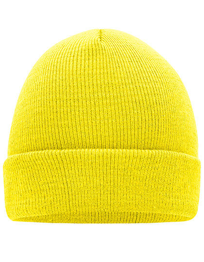 Knitted Cap in Yellow, Größe One Size