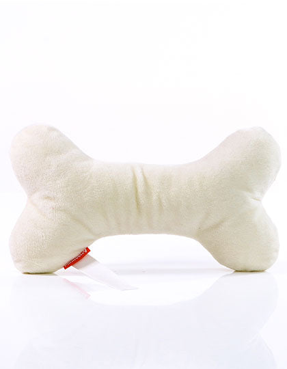 MiniFeet® Hundespielzeug Knochen mit Quietschfunktion in Creme, Größe One Size