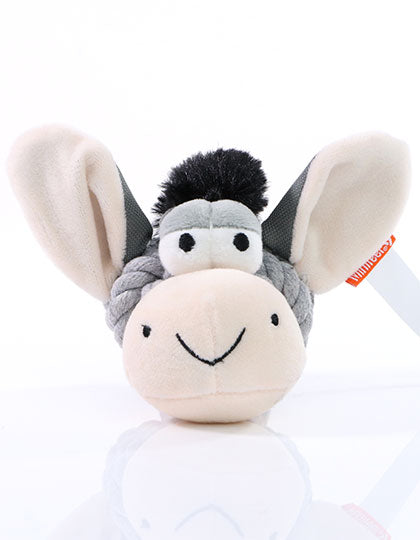 MiniFeet® Hundespielzeug Knotentier Esel in Grey, Größe One Size