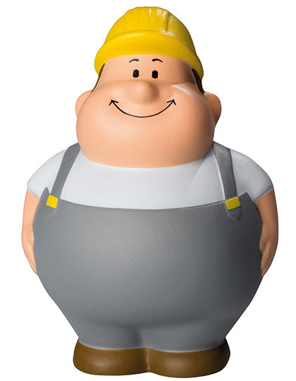 SQUEEZIES® Bauarbeiter Bert® in Standard, Größe 10 cm