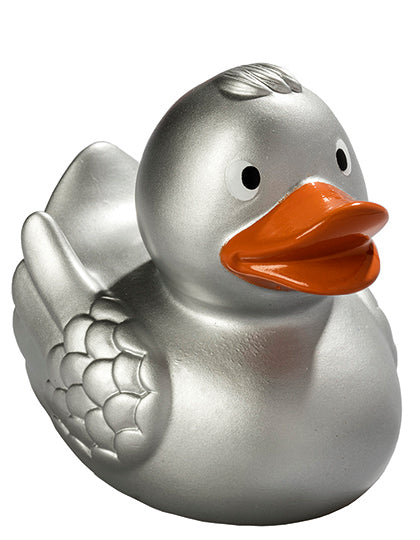 Schnabels® Quietsche-Ente in Silver, Größe 75 mm