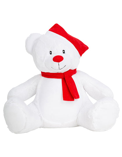 Christmas Zippie Bear in White, Größe L