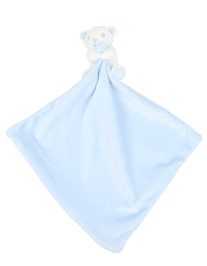 Baby Animal Comforter With Rattle in Blue Bear, Größe One Size