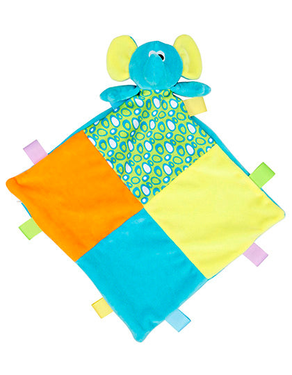 Baby Multi Coloured Comforter With Rattle
