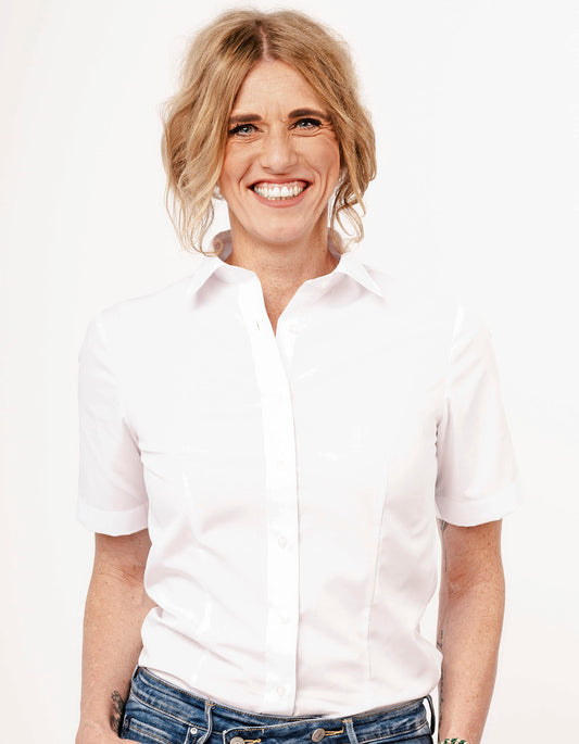 Women´s Blouse Comfort Fit Short Sleeve