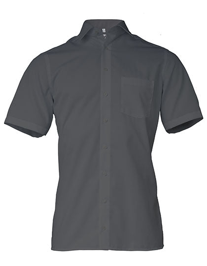 Men´s Shirt Modern Fit Short Sleeve in Anthracite, Größe 47