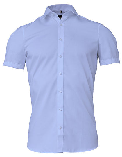 Men´s Shirt Body Fit Extra Long Sleeve in Blue, Größe 43