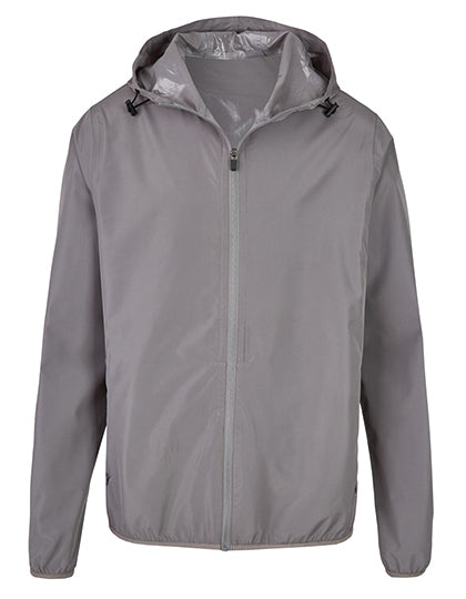 my mate - Unisex Hooded Windbreaker in Grey Solid, Größe 3XL