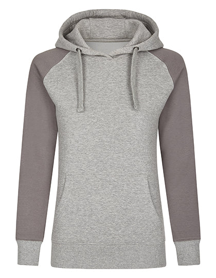 my mate - Ladies´ Hoody in Heather Grey, Größe XXL