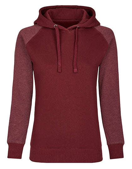 my mate - Ladies´ No Pocket Hoody in Burgundy, Größe XXL