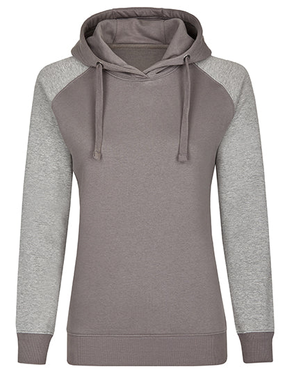 my mate - Ladies´ No Pocket Hoody in Grey Solid, Größe XXL