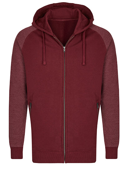 my mate - Men´s Zip Hoody in Burgundy, Größe 3XL