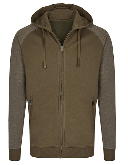 my mate - Men´s Zip Hoody in Olive, Größe 3XL