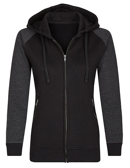my mate - Ladies´ Zip Hoody in Black, Größe XXL