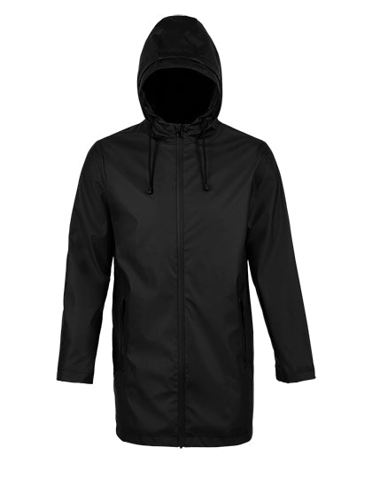 Men´s Wax Parka Antoine in Deep Black, Größe 4XL