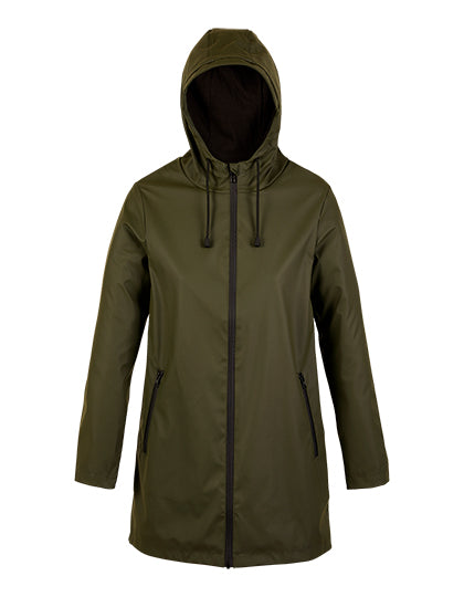 Women´s Wax Parka Antoine in Deep Khaki, Größe 3XL