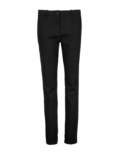 Women´s Chino Pants Gustave in Deep Black, Größe 48