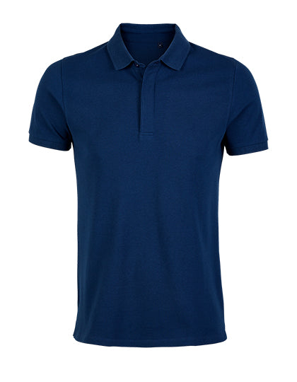 Men´s Piqué Polo Shirt Owen in Deep Blue, Größe 4XL