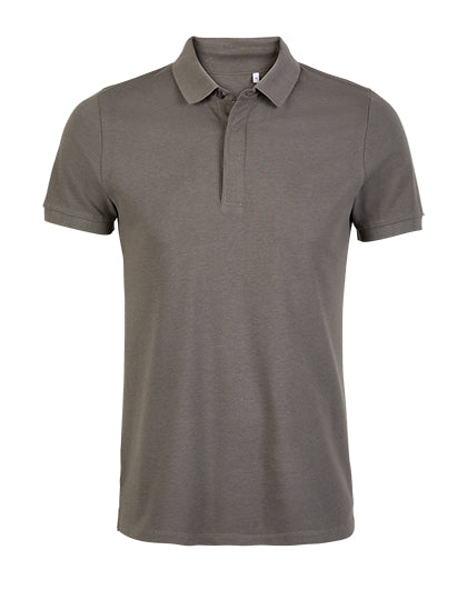 Men´s Piqué Polo Shirt Owen in Soft Gray, Größe 4XL