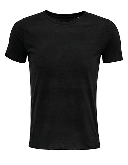 Men´s Soft T-Shirt Leonard in Deep Black, Größe 4XL