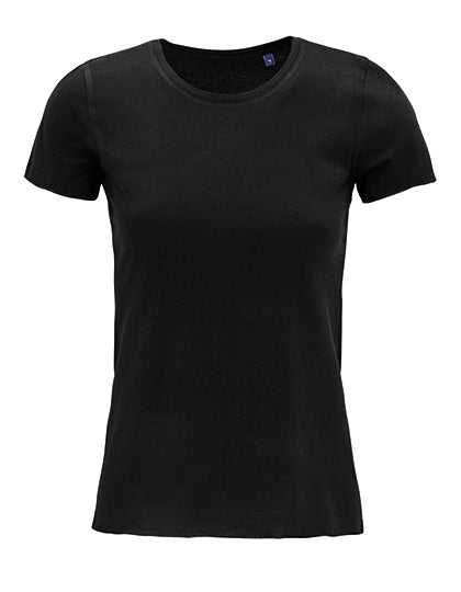 Women´s Soft T-Shirt Leonard in Deep Black, Größe 3XL
