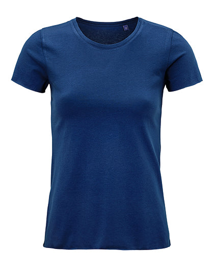 Women´s Soft T-Shirt Leonard in Deep Blue, Größe 3XL