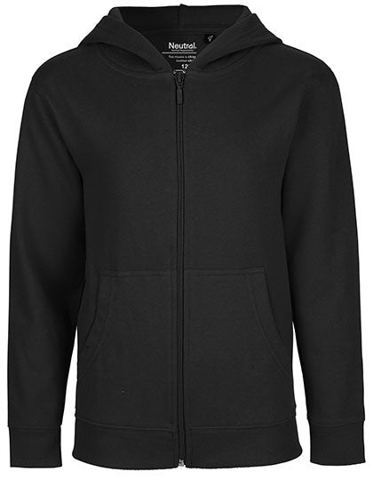 Kids´ Zip Hoodie in Black, Größe 152/158