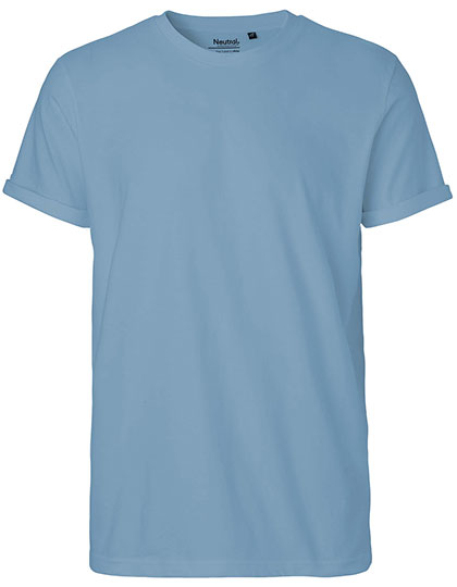Men´s Roll Up Sleeve T-Shirt in Dusty Indigo, Größe 3XL