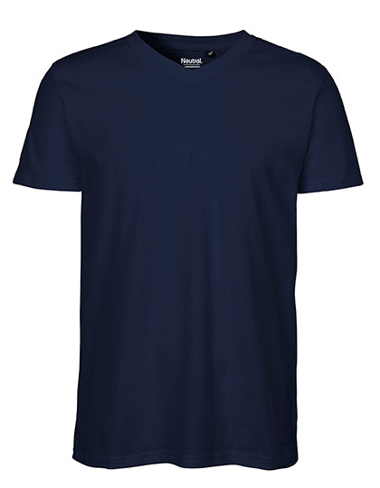 Men´s V-Neck T-Shirt in Navy, Größe 3XL