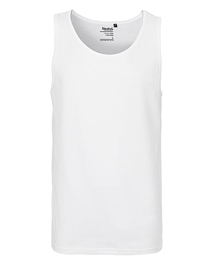 Men´s Tank Top in White, Größe 3XL
