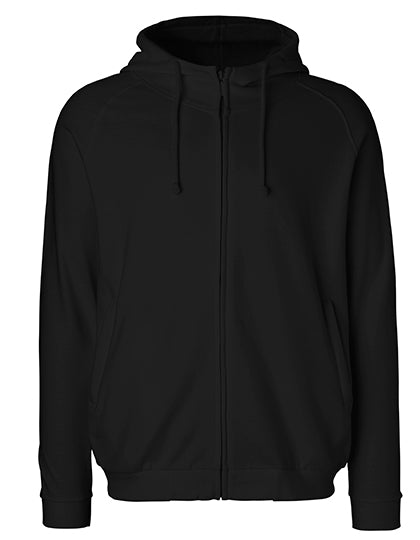Unisex Hoodie With Hidden Zip in Black, Größe 3XL