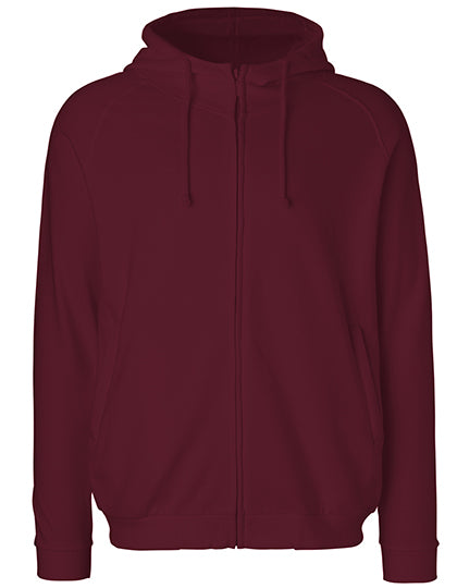 Unisex Hoodie With Hidden Zip in Bordeaux, Größe 3XL