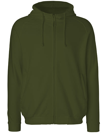 Unisex Hoodie With Hidden Zip in Military, Größe 3XL