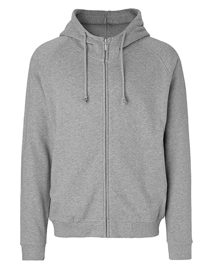 Unisex Hoodie With Hidden Zip in Sport Grey, Größe 3XL