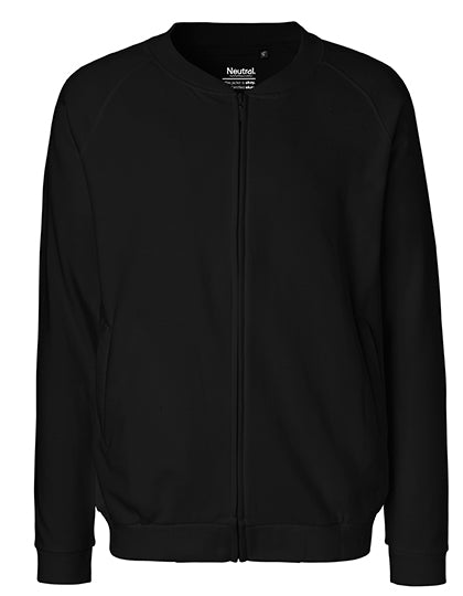 Unisex Jacket With Zip in Black, Größe 3XL