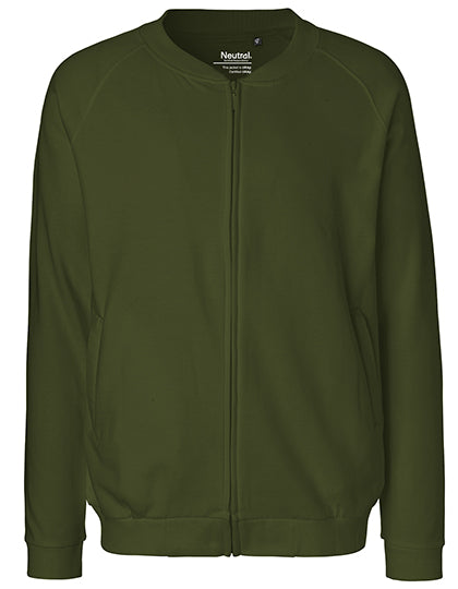 Unisex Jacket With Zip in Military, Größe 3XL