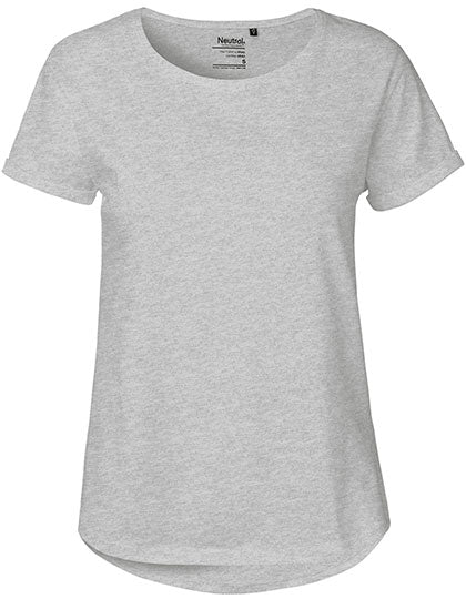 Ladies´ Roll Up Sleeve T-Shirt in Sport Grey, Größe XXL